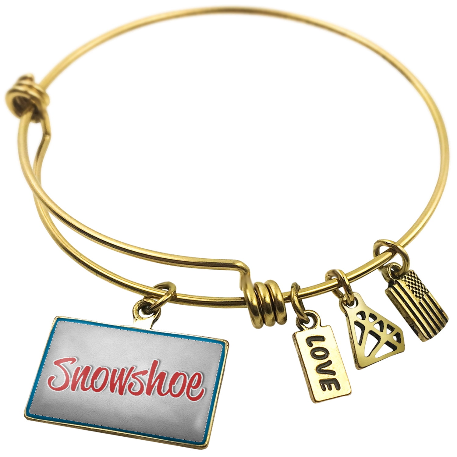 Expandable Wire Bangle Bracelet Snowshoe, Cat Breed United States NEONBLOND by NEONBLOND