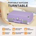 thumbnail image 4 of Tourne-disque Vinyle TANLANIN Vintage 3 Vitesses Bluetooth Violet, 4 of 8