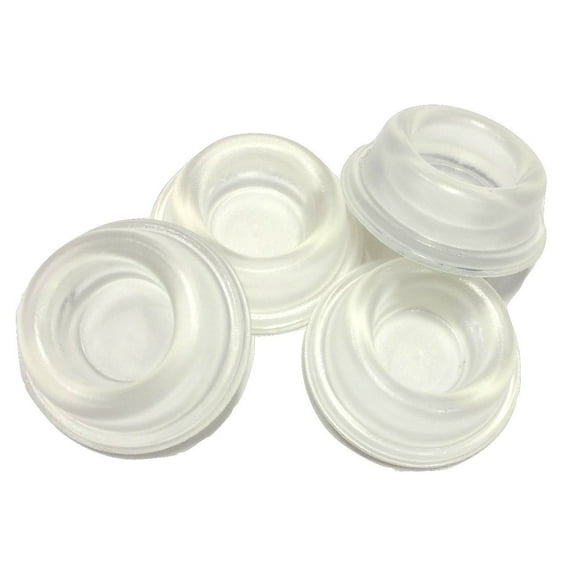 Door Stopper Wall Protector [4 Pack] - Clear Self Adhesive Rubber Door Bumpers. Prevent Damage to Walls from Door Knobs Handles - Door Stop