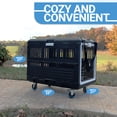 thumbnail image 5 of Mirapet Collapsible Pet Carrier & Crate for Large Dogs & Cats with Travel Kit Bundle, 35", 5 of 12