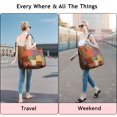 thumbnail image 5 of Pioneer Flower Floral Print Pattern Travel Tote Bags for Women Carry On,Large Weekender Bags for Women Travel,Multi Functional Duffle Bag for Work,Shopping,Sports, 5 of 5