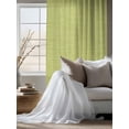 thumbnail image 4 of Sheer Curtains 63 Inch Length, Vintage Fruit Green Semi Sheer Curtains Light Filtering Window Treatment, Farmhouse Retro Solid Color Linen Texture Privacy Voile Drapes for Living Room 52x63 Inch, 4 of 7