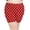 Red White Polkadot, variant on Stretch Is Comfort Women's Cotton Plus Size Biker Shorts Rust X-Large