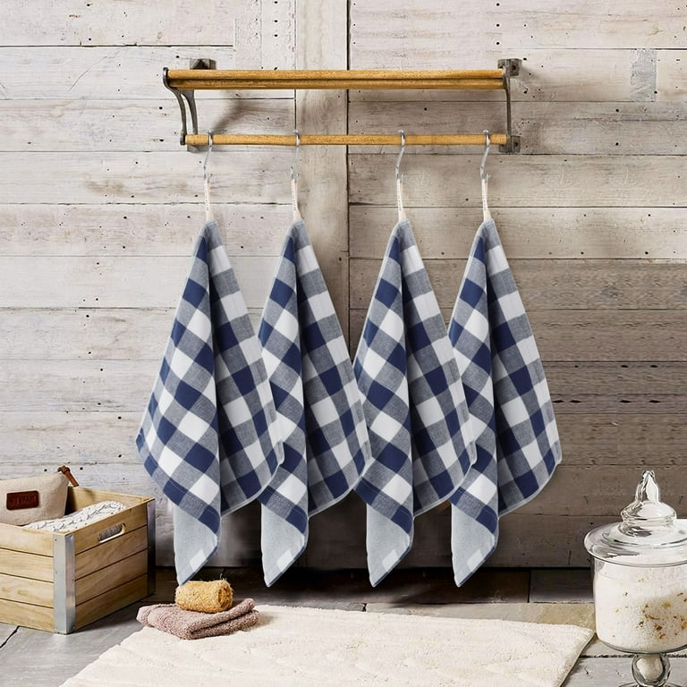 Checkered Design Cotton Dish Towels