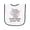 White and Navy, variant on Inktastic My Great Grandma Loves Me Granddaughter Elephant Baby Terry Cloth Bib