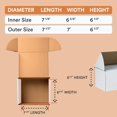 thumbnail image 2 of Partners Brand Tuck Mailer,White,7 1/8x6 5/8x6.5",PK25 MEZ766, 2 of 6