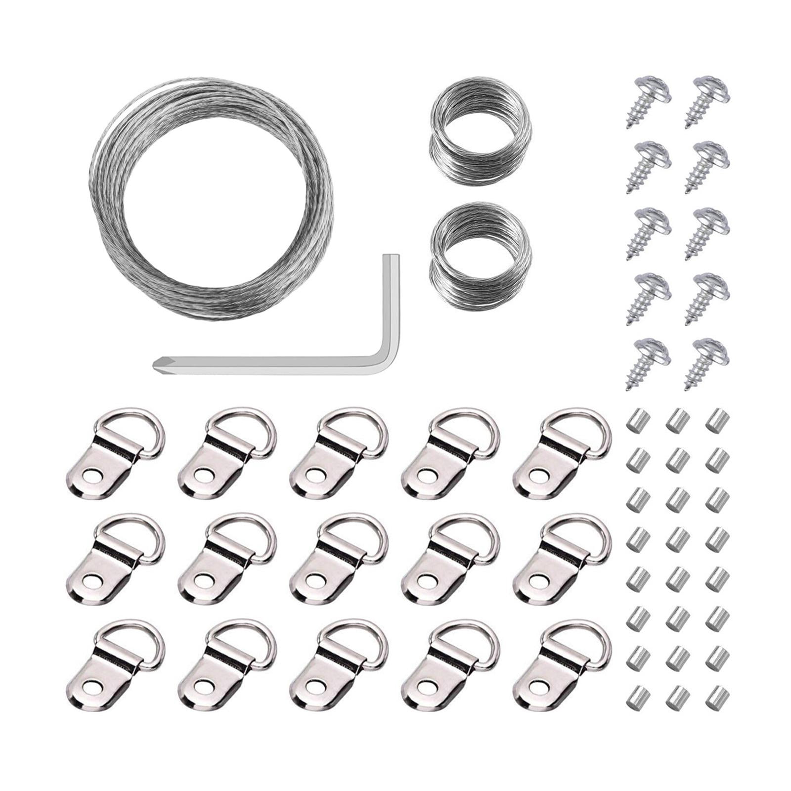 Heavy Duty Picture Hanging Picture Hangers with Wire Hooks Wall Mounting 131Pieces