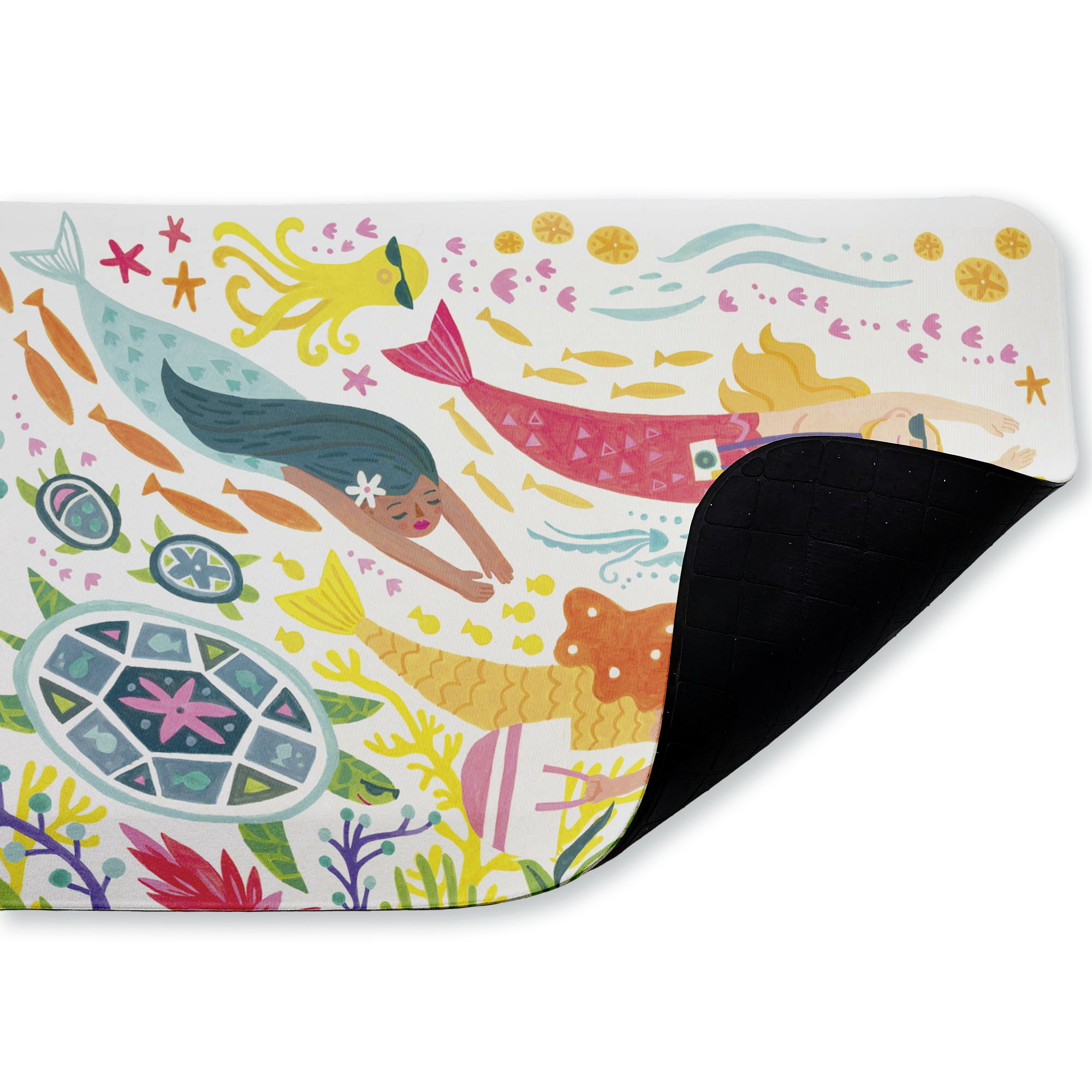 Stupell Industries Swimming Mermaids & Merman Printed Anti-Fatigue Floor Mat, design by Irene Chan