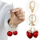 thumbnail image 4 of Llavero con colgantes para colgar en forma de cereza, adorable bolso, llaves, aleación decorativa, 1 ud., 4 of 5