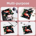 thumbnail image 5 of FeBohao 2 PCS Cosmetic Shrapnel Bag Sturdy Makeup Toiletry Bags Change Vegan Leather Compact Little Organizer Aesthetic Teen Medicine Custom Travel Size Valentines Bathroom Flamingo, 5 of 6
