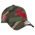 thumbnail image 3 of Men's New Era Camo Tampa Bay Buccaneers Mystic Camo A-Frame 9FORTY Adjustable Hat, 3 of 6
