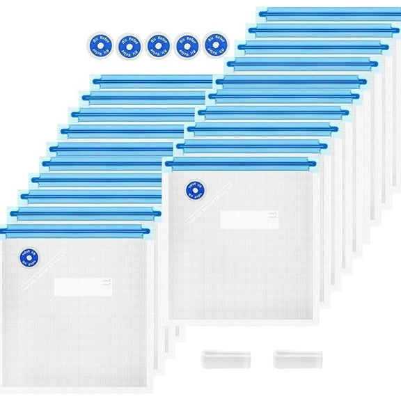 Food Vacuum Compression Bag, Textured Vacuum Bag, Vacuum Sealed Suction Bag, Cooked Food Preservation Bag, Packaging Bag Set Of 10