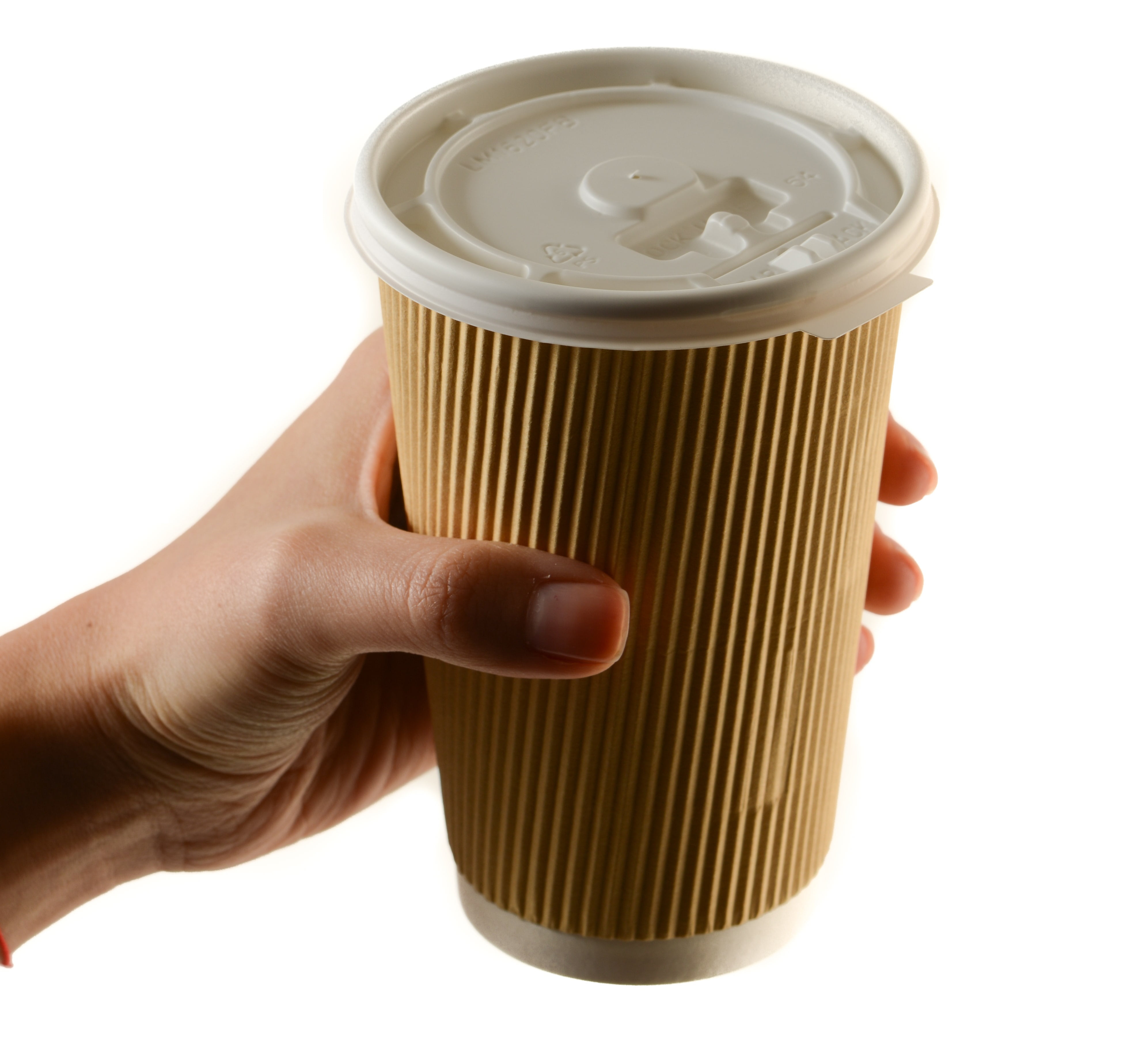 Free Postage 50sets Disposable Premium Coffee Cups 8oz Paper Double Wall 
