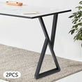 thumbnail image 3 of 32'' Set of 2 DIY Table Desk Bench Legs Coffee Metal Iron DIY Furniture Leg 200kg Load for Home, Bars, 3 of 20
