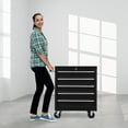 thumbnail image 2 of Broadfashion, 59.18 lb, 20.11" Steel 5-Drawer Rolling Tool Box, Black, 2 of 8