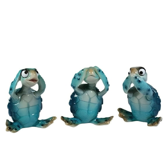 FC Design 3-PC Set 3.75"H Frog Hear-No, See-No, Speak-No Figurine Statue Sculpture Ornament Decoration Home/Room Decor and Unique Gift Ideas for Housewarming, Holidays and Birthdays