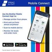 Brother MFC-J1800DW Print & Cut Wireless All-In-One Inkjet Printer with Automatic Paper Cutter