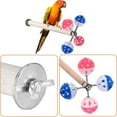 thumbnail image 5 of Halinfer Bird Stand Perch Toy with Rotating Balls for Parakeets, Parrots, Cockatiels, Budgies, Lovebirds, 5 of 7