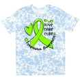 thumbnail image 3 of Inktastic Love, Care, Cure Lymphoma Awareness Lime Green Ribbon Hearts T-Shirt, 3 of 5