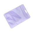 thumbnail image 2 of 100 Pcs Sacs Pochettes Emballage Macaron Bijoux Scellage Réutilisable Fermeture Éclair Rangement Bracelet Boucles d'Oreilles Mode Violet, 2 of 8