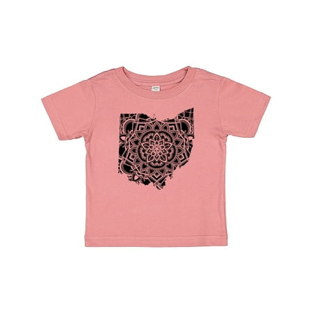 

Inktastic Ohio Silhouette Mandala Gift Baby Boy or Baby Girl T-Shirt