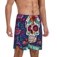 thumbnail image 2 of Rocae Dead Day Party for Men's Soft Sleep Pajama Shorts, Waistband and Pockets-3X-Large, 2 of 6
