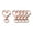 #235-Rose Gold, variant on 5-Piece Heart-Shaped Alloy Keychains - Durable Bag Buckle Decor, Holiday Ornaments & Practical Hook Accessories for Valentines Day Gifts