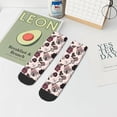 thumbnail image 7 of Pofeuu Retro Red Black Roses Print 30cm Socks, Adult Running Hiking Socks for Youth and Adult, 7 of 7