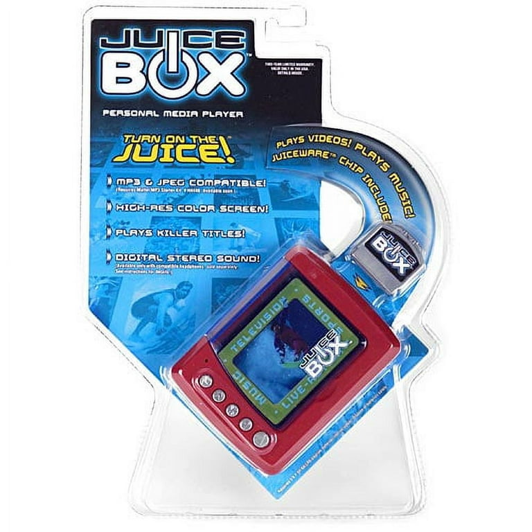 Juice Box Personal Media Player 2002 (Red) and Starter Kit Brand New  SEALED!!