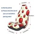 thumbnail image 3 of Honeii Fruit Apples Print Car Seat Cover,Car Interior Covers,Universal Fit Seat Protector, Compatible with Most Cars, SUVs, Trucks, and Vans, 3 of 5