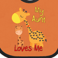 thumbnail image 4 of Inktastic My Aunt Loves Me Giraffe Boys or Girls Baby Bib, 4 of 4