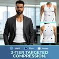 thumbnail image 3 of MANIFIQUE Gynecomastia Compression Shirts for Men - Sleeveless Slimming Undershirts Body Shaper Workout Tank Top, 3 of 7