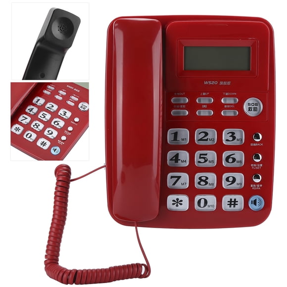 Teléfono De Identificación De Llamadas Home W520, Llamada Manos Libres Para Oficina, Hogar, Empresa Familiar