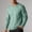 Green, variant on TASICA Men's 100% Cotton Top Round Neck Solid Color Pullover Casual Straight Shoulders Long Sleeve Blouses Cultural Undershirt Fall Winter Outfit Clothe