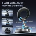 thumbnail image 6 of Ocyclone A13 Vacuum Magnetic Phone Holder for Car - Suction Cup Phone Mount 360° Adjustable Foldable for iPhone - Black, 6 of 8