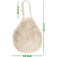 thumbnail image 2 of HELIAHOO Cotton String Shopping Bags Reusable Washable Grocery Mesh Organizer Net AZ83-11894, 2 of 7