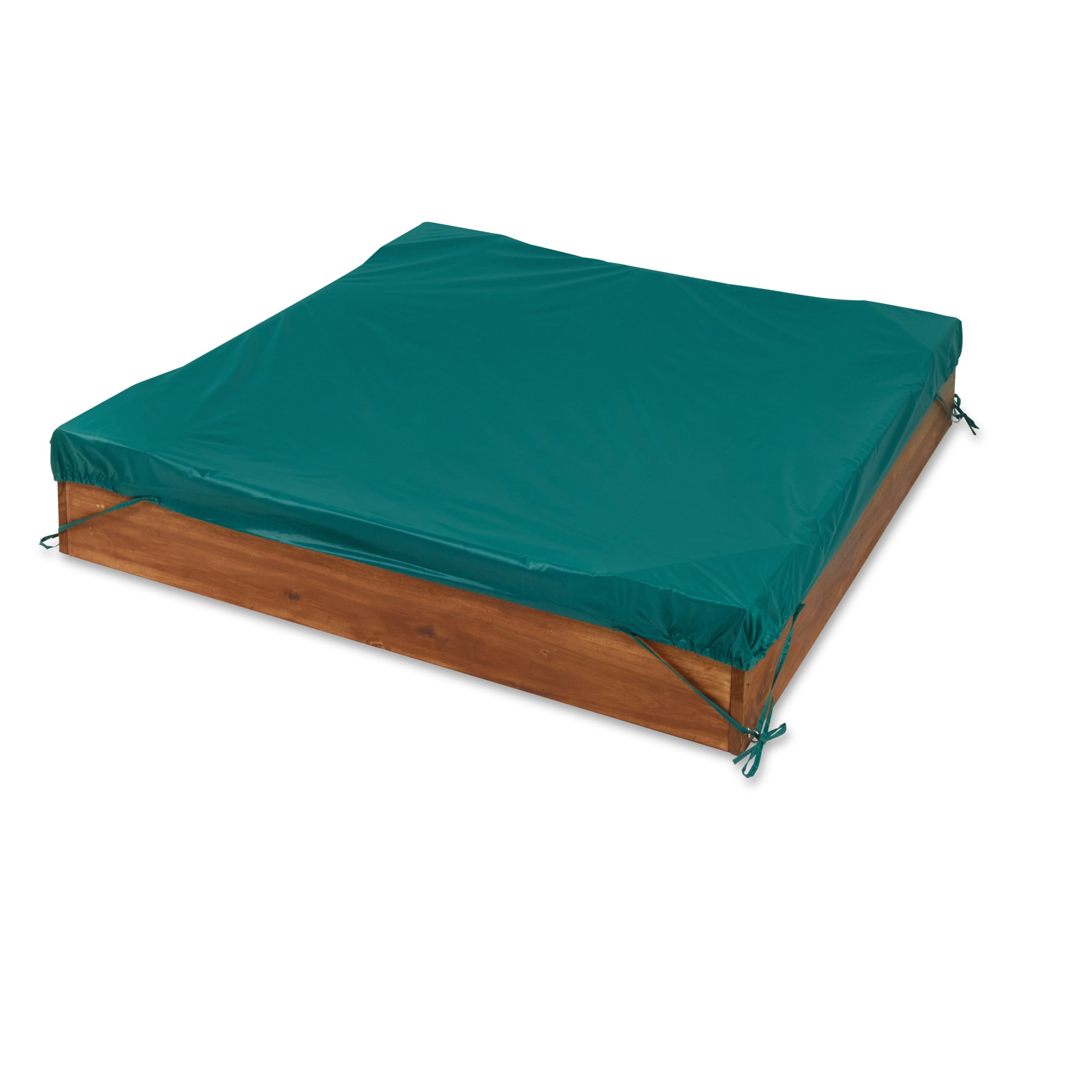 Badger Basket Simple Wooden Sandbox with Liner and Cover