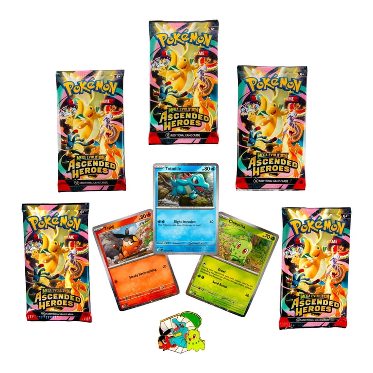 Pokemon Trading Card Games Mega Evolution Ascended Heroes First Partners Deluxe Pin Collection