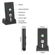 2 Pack Wireless Intercom System for Home - 3280ft Long Range, Voice Activated, Easy Setup for Elderly Room Communication, Portable Bidirectional Interphone