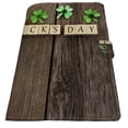 thumbnail image 2 of PKQWTM Happy St Patricks Day Wooden Blocks Shamrocks Rustic Wooden Book Cover Book Protector Book Sleeve Book Pouch Book Bag 6x9 inch, 2 of 4