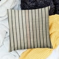 thumbnail image 2 of BANET Striped Throw Pillow Covers Pillow Cover with Decorative Pillows Pillowcase for Sofa Couch Bed, Khaki 22x22in, 2 of 5