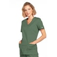 thumbnail image 3 of Cherokee Workwear Core Stretch Women's Scrubs Top Mock Wrap 4728, 3 of 6