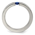 thumbnail image 4 of Edward Mirell Titanium Sapphire  Blue Anodized 4mm Band EMR170, 4 of 5