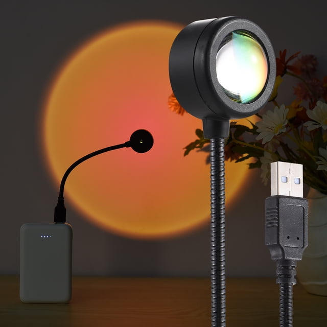 Desk lamp,Led Party Bedroom Decorations Led Party Decorations Decor Live Lamp Party Usb Socket Lamp Led Decor Lamp Bedroom Decor Socket Decorations Sunset Lamp Rotatable Lamp Bedroom Nebublu -