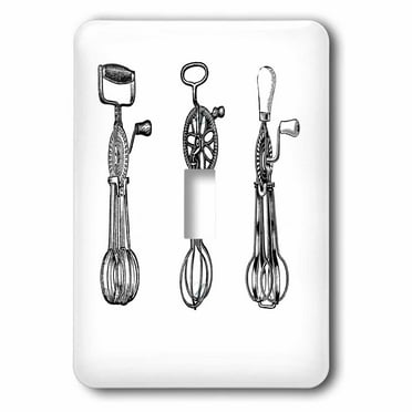 3dRose 3 Vintage Egg Beaters - Single Toggle Switch (lsp_61884_1)