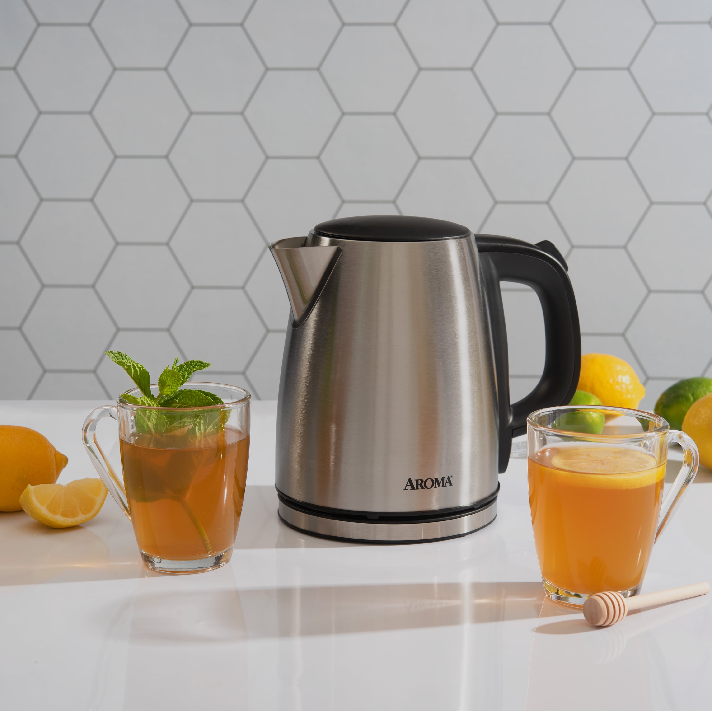美品 アメリカ購入 AROMA 電気ケトル Electric Kettle 1L Aroma 1.0-Liter Fast Boil Stainless Steel Electric Kettle