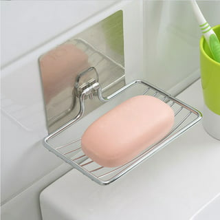 Cheers US Shower Soap Holder, Soap Dish with Draining Wall Mounted Bar Soap  Holder, Adhesive Soap Saver Box Case for Shower Wall,Bathroom,Sink,Tub,Waterfall,  Drill-Free 