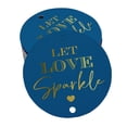 thumbnail image 1 of Inkdotpot Gold Foil Paper Hang Tags Let Love Sparkle Wedding Favor Tags 50 Pieces, 1 of 6