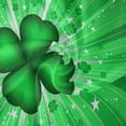 thumbnail image 2 of SKYSONIC Lucky Leaf Clover Round Tablecloth Patrick's Day Washable Polyester Table Cloth Home Restaurat Decorative Table Cover for Wedding Party Dining 60in, 2 of 7