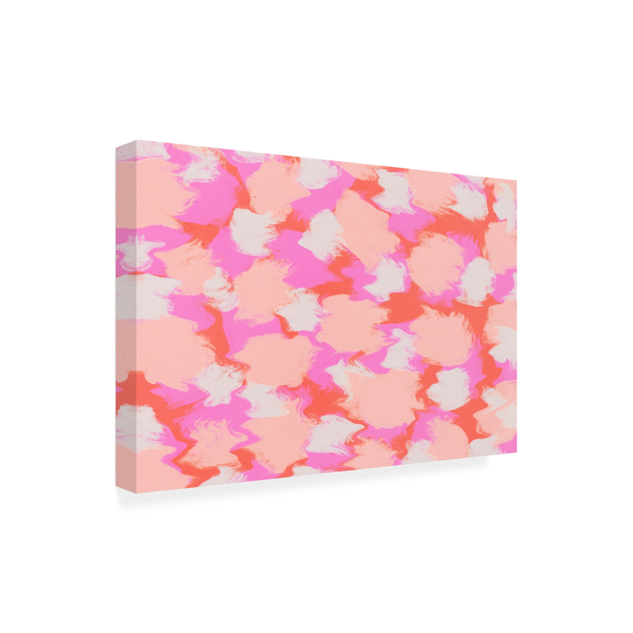 Canvas Wall Art - Treechild 'Colorful Thick Stokes PAttern' Wall Art for Living Room, Bedroom, or Office D?cor by Trademark Fine Art - 32 x 22 Inches